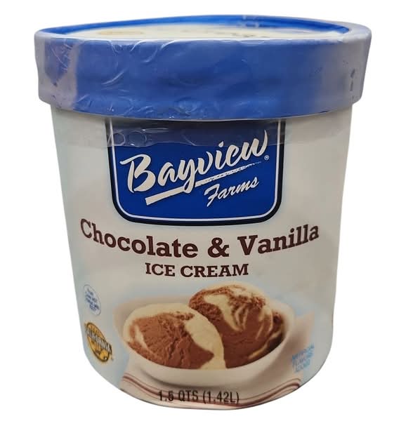 Bayview Farms, Ice Cream, Chocolate And Vanilla