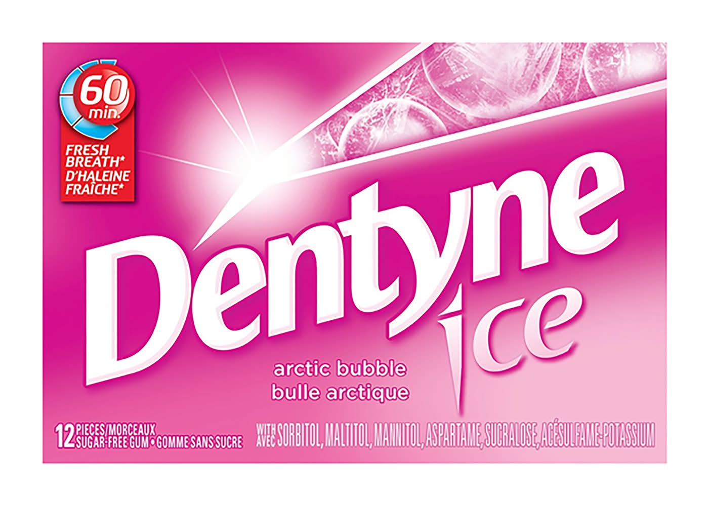 Dentyne Ice Gommes À Mâcher Ice Arctic Balloune 12 Un / Dentyne Ice Sugar Free Gum Arctic Bubble 12 Pieces EA