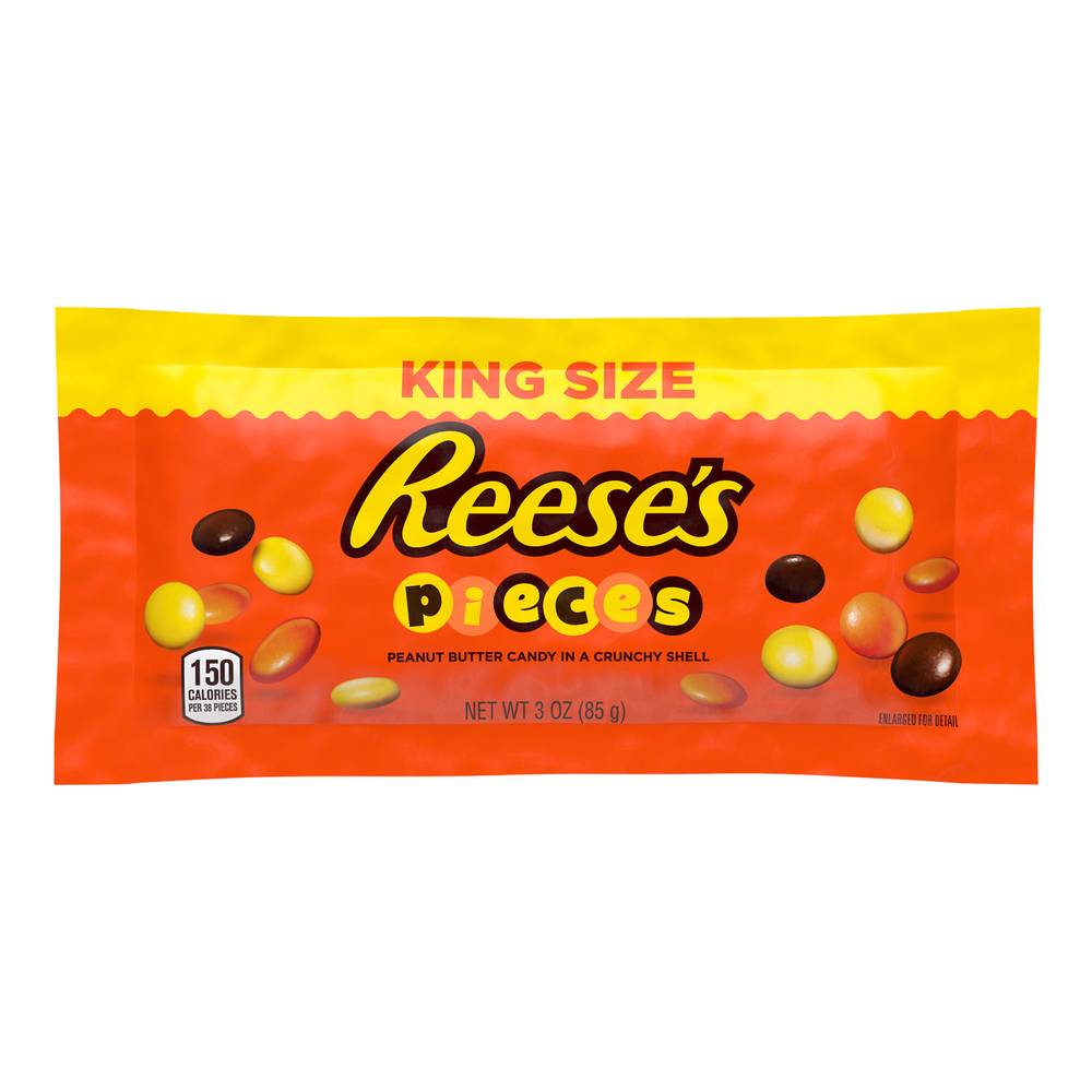 Reese's King Size Pieces Candy, Peanut Butter (3 oz)