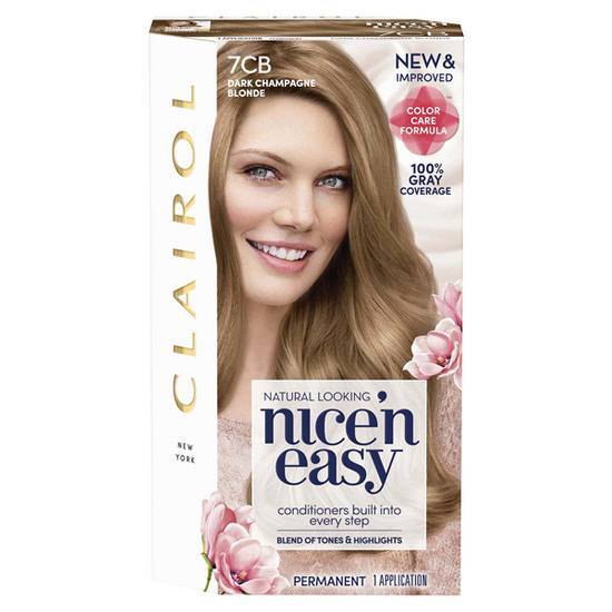 Clairol Nice N Easy Natural Looking Hair Color, Dark Champagne Blonde (7cb), Delivery Near You