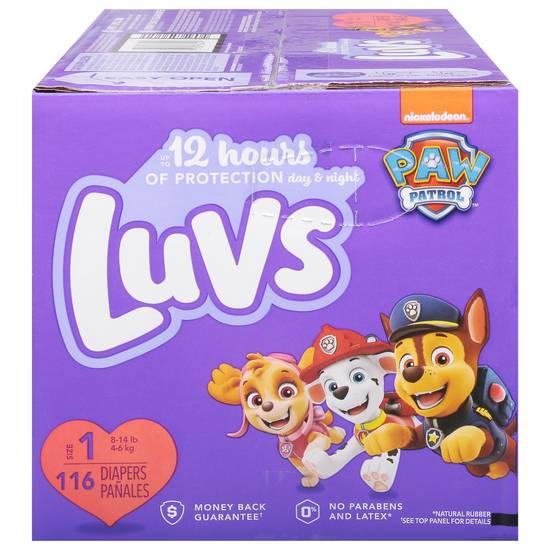 Luvs Pro Level Leak Protection Diapers, Size 1