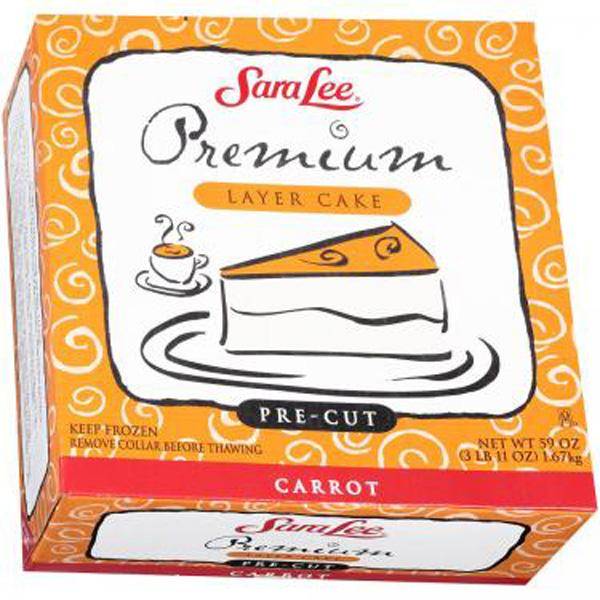 Sara Lee Premium Pre Cut Layer Cake, Carrot (59 oz)