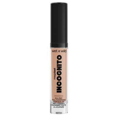 wet n wild Megalast Incognito All-Day Full Coverage Concealer, Light Honey