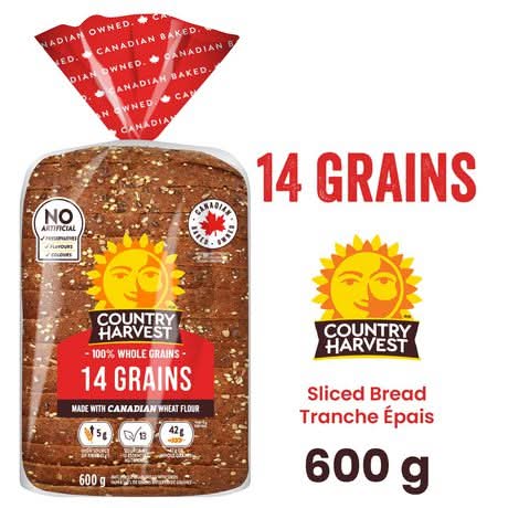 Country Harvest 14 Grains Loaf Bread (600 g)