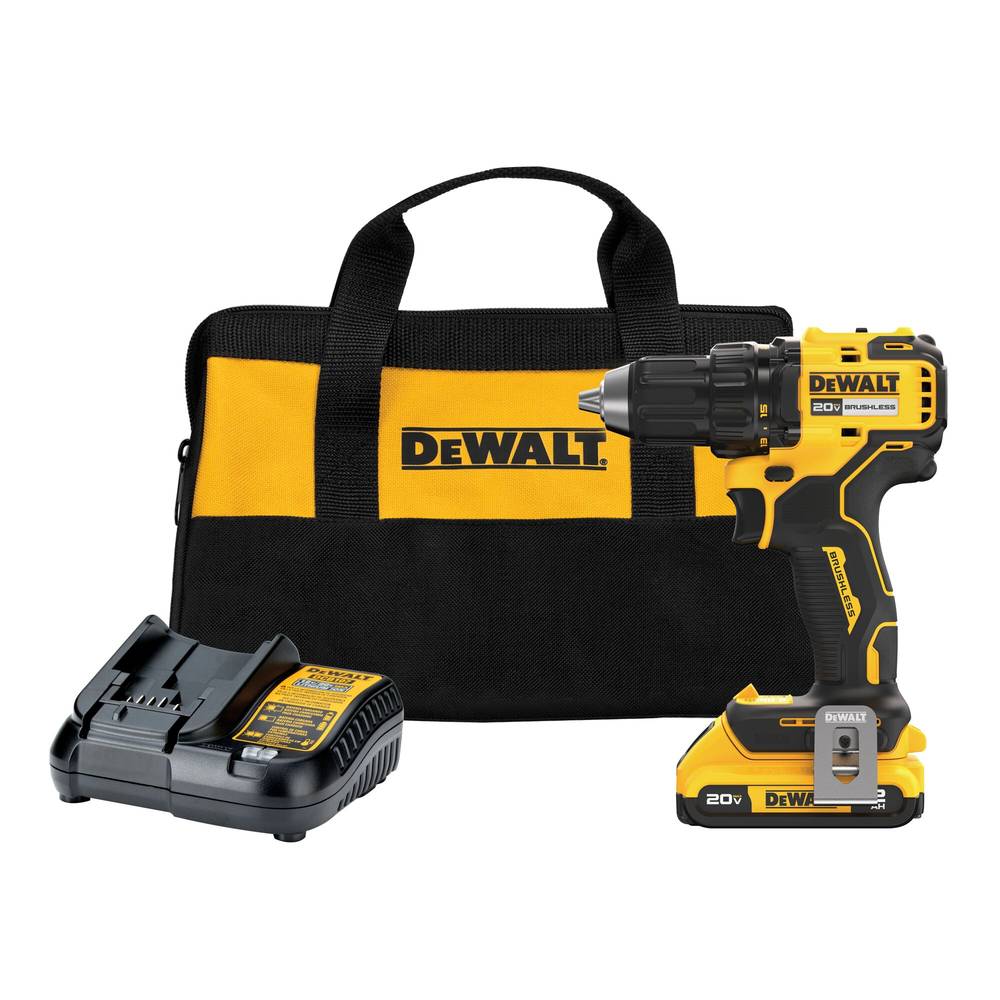 DEWALT 20-volt Max 1/2-in Keyless Brushless Cordless Drill (1-Battery Included, Charger Included and Soft Bag included) | DCD793D1