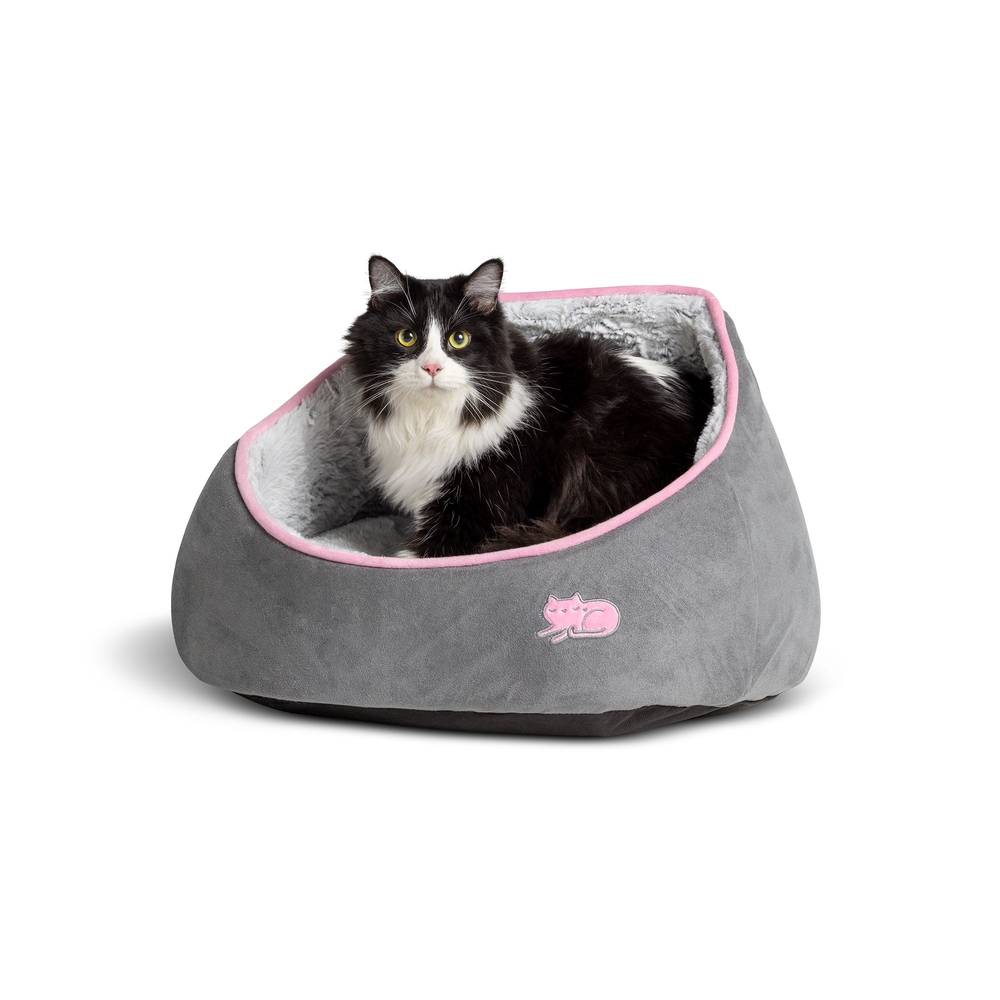 Whisker City Cuddler Cat Bed (18.7\"L x 15.3\"w x 12.75\"h/grey)