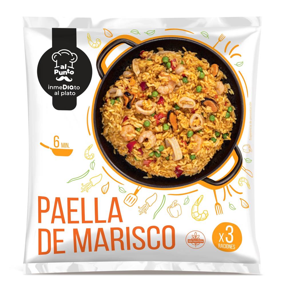 Paella De Marisco Al Punto Dia Bolsa 600 G