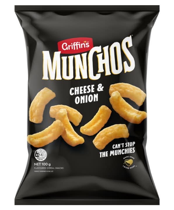 Griffins Munchos 100g Cheese & Onion