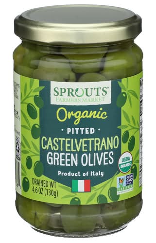 Sprouts Organic Castelvetrano Pitted Green Olives