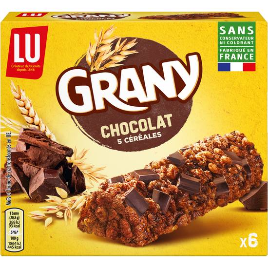 Lu - Grany barres aux céréales et chocolat