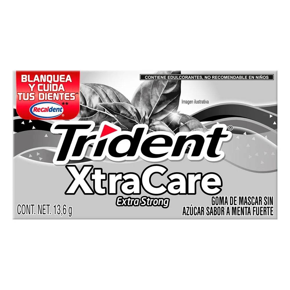 Trident · Goma de mascar xtracare menta fuerte (13,6 g)