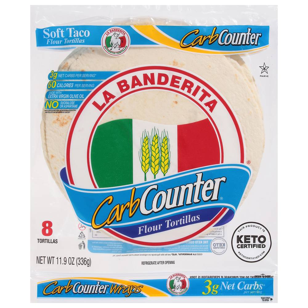 La Banderita Carbcounter Lean Flour Tortilla (8ct)