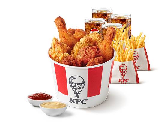 Mix Bucket Meal voor 4