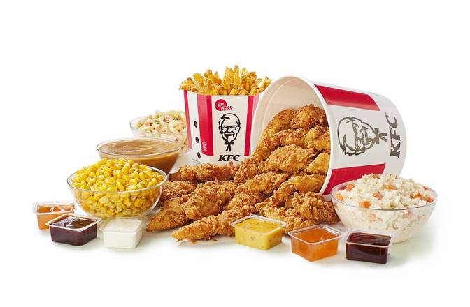 18 Piece Tenders Bucket and 5 Large Sides