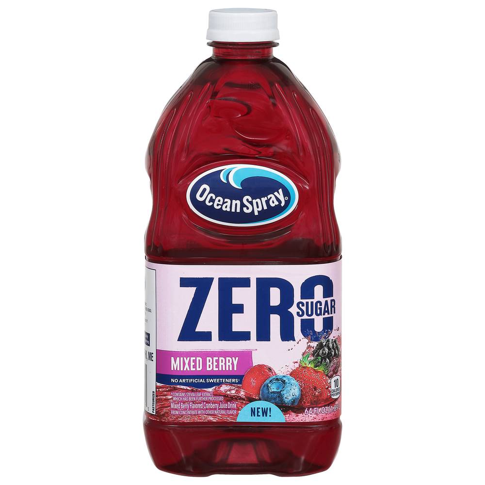 Ocean Spray Zero Sugar Cranberry Juice Drink, Mixed Berry (64 fl oz)