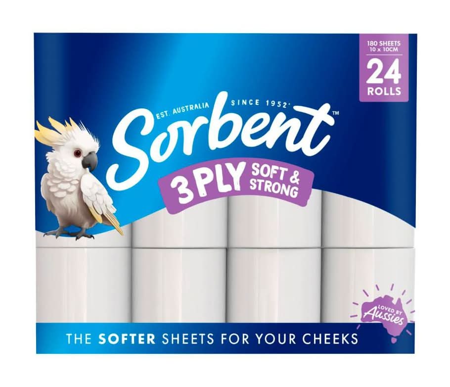 Sorbent Silky White Toilet Tissues (24 pack)