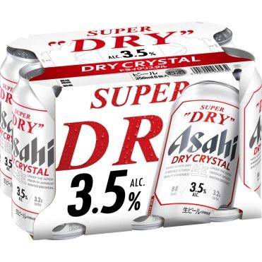 アサヒビール アサヒスーパードライ ドライクリスタル 350ml×6