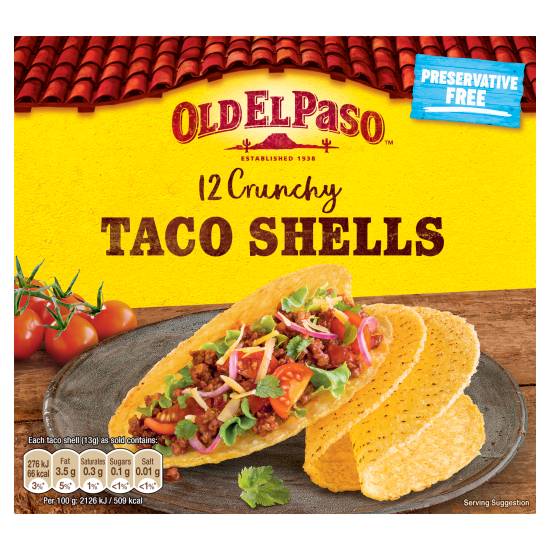 Old El Paso Crunchy Taco Shells (12 pack)