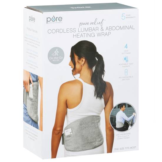 Pure Enrichment Pure Relief Cordless Lumbar & Abdominal Heating Wrap
