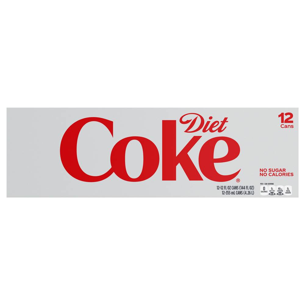 Diet Coke Soda (12 ct, 12 fl oz)