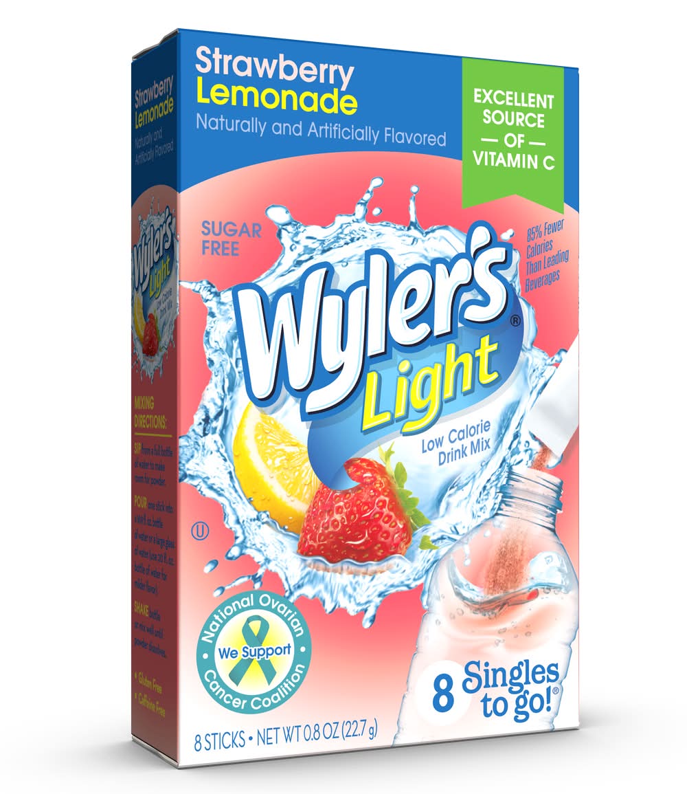 Wyler's Light Strawberry Lemonade Drink Mix (0.9 oz)