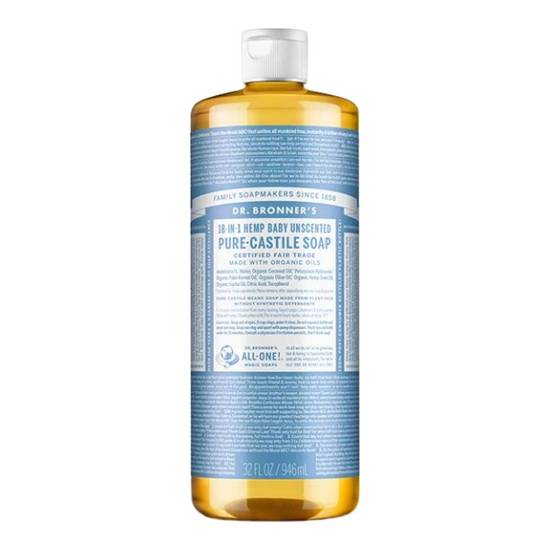 Dr. Bronner's Heal Earth 18-in-1 Hemp Baby Unscented Pure-Castile Soap