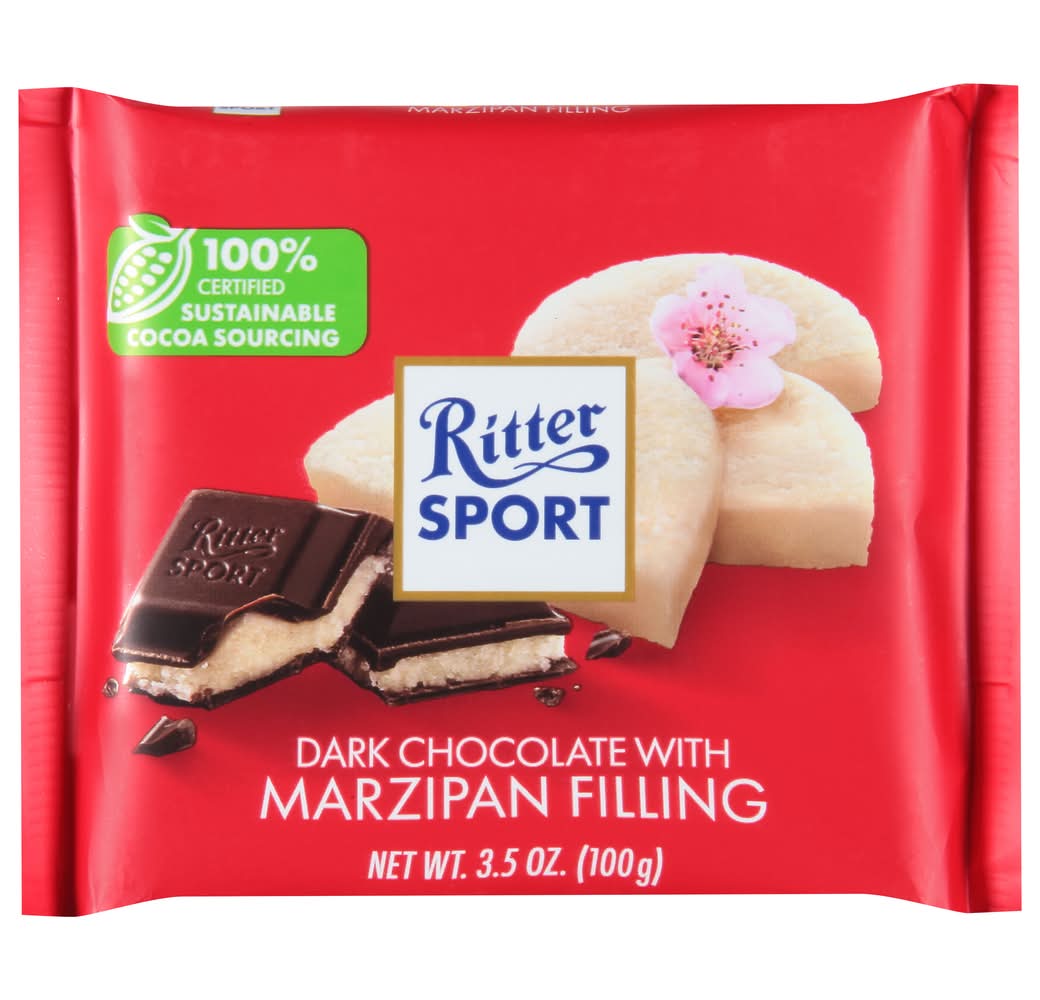 Ritter Sport Dark Chocolate With Marzipan (3.5 oz)
