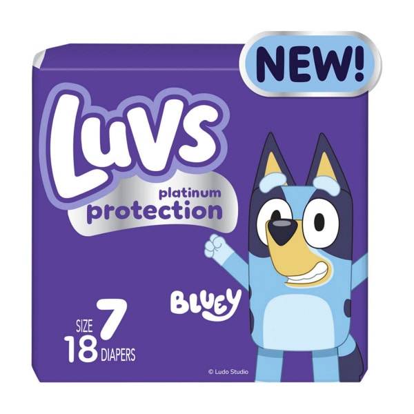 Luvs Platinum Protection Baby Diapers, Size 7, 18 Count