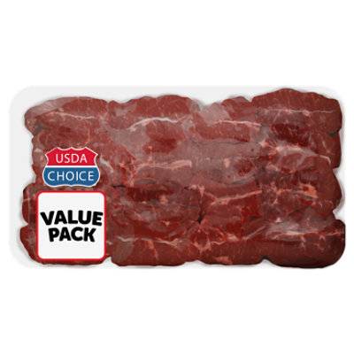 Beef Usda Choice Steak Chuck Top Blade Boneless Value Pack - 3.5 Lb