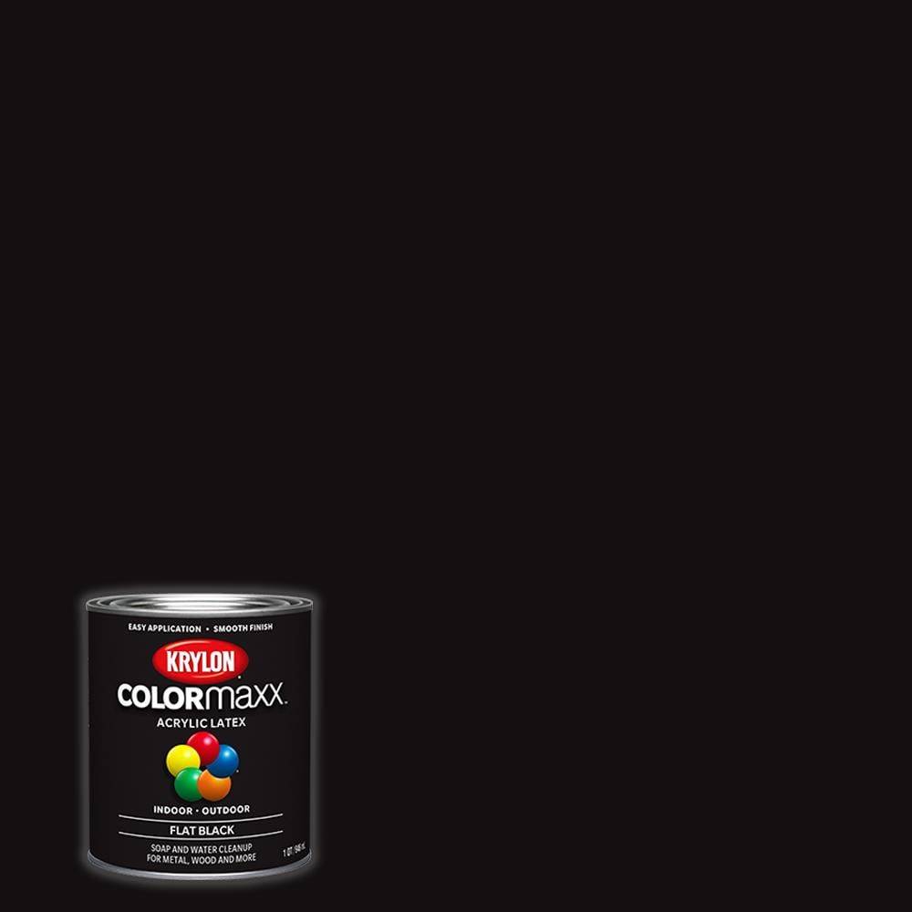 Krylon Black Acrylic Paint (1-quart) | K05647007