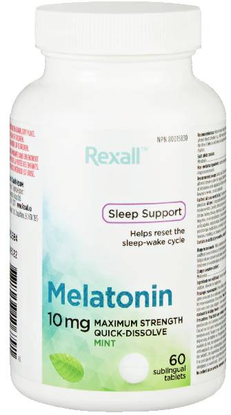 Rexall Melatonin Tablets 10mg (60 units)
