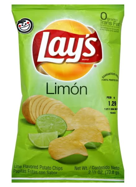 Lay's Potato Chips, Limon (2.5 oz)