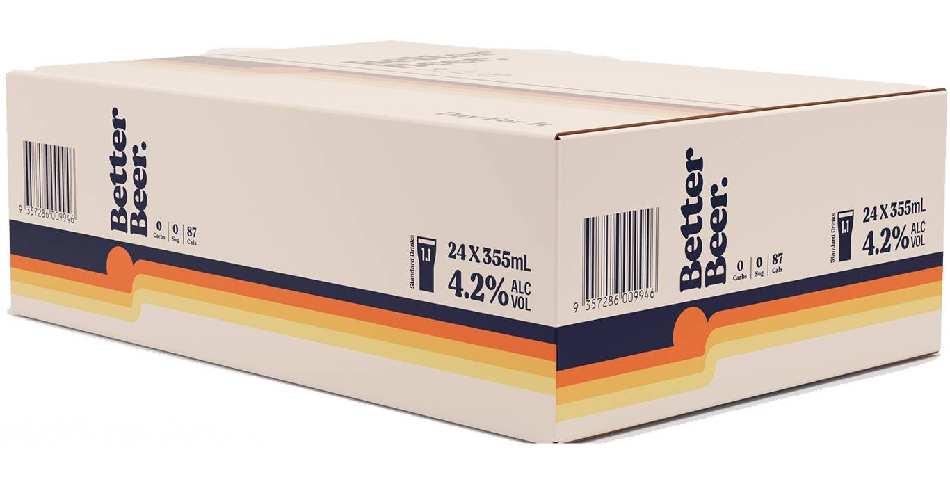 Better Beer Lager Can Case 24x355ml