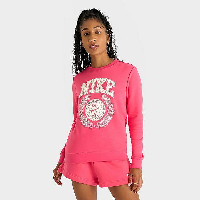 Women'S Nike Sportswear Campus Club Fleece Crewneck Sweatshirt (Small)