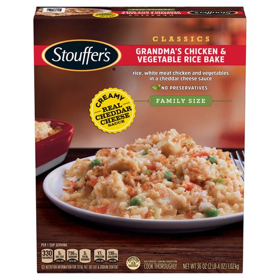 Stouffer's Family Size Grandma's Chicken & Vegetable Rice Bake