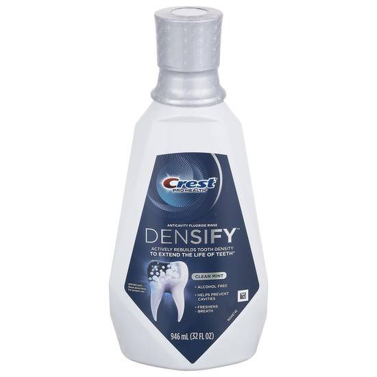 Crest Pro Health Densify Fluoride Mouthwash, Alcohol Free, Cavity Prevention, Clean Mint