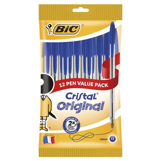 BiC Cristal Original Blue Ballpoint Pens 