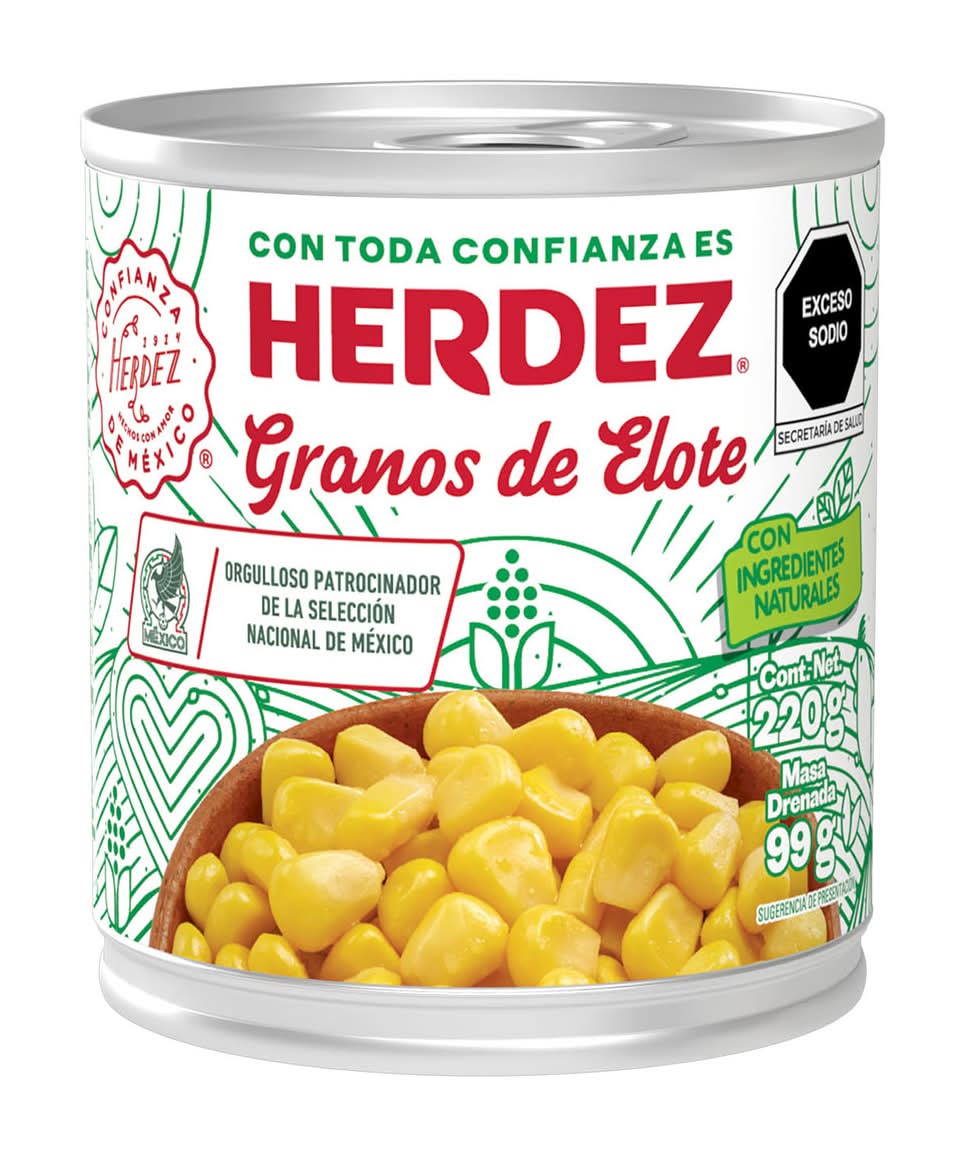 Herdez · Granos de elote (220 g)