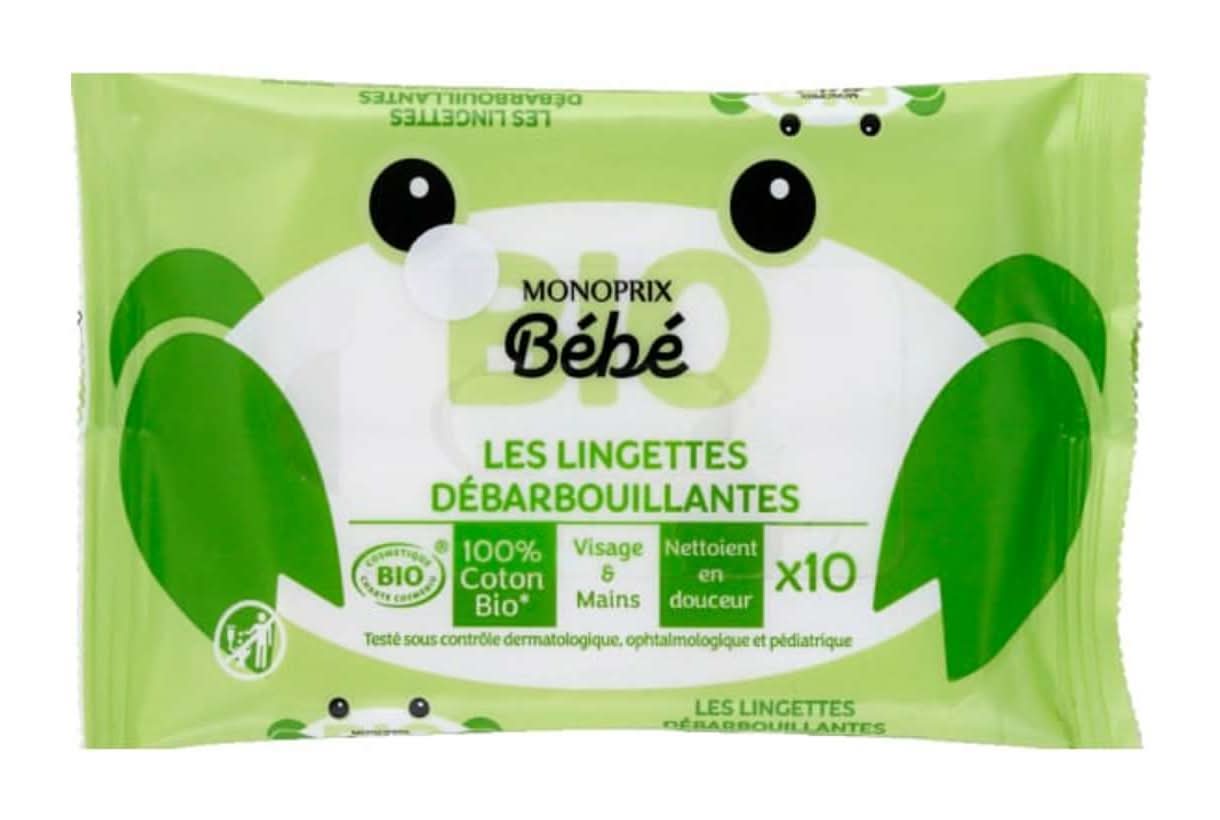 Monoprix Bébé - Les lingettes débarbouillantes bio (10)