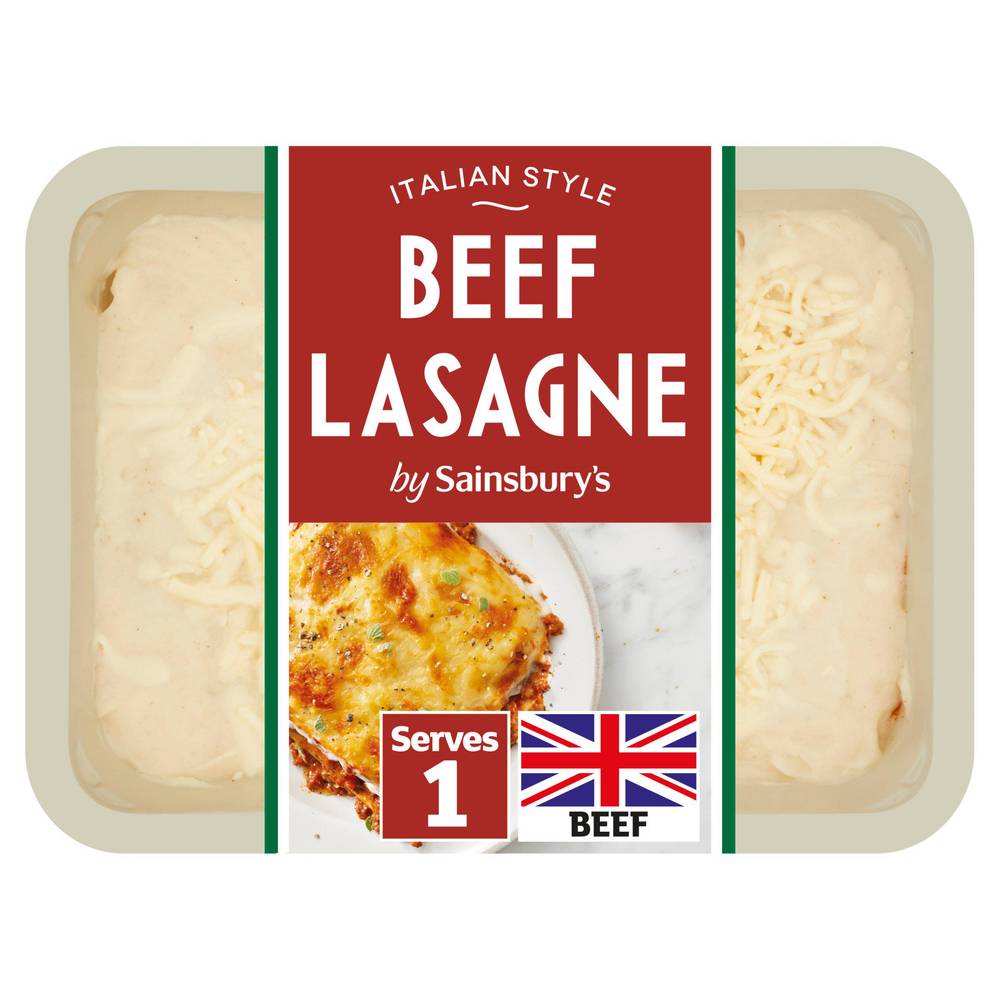 Sainsbury's Beef Lasagne Ready Meal For 1 400g