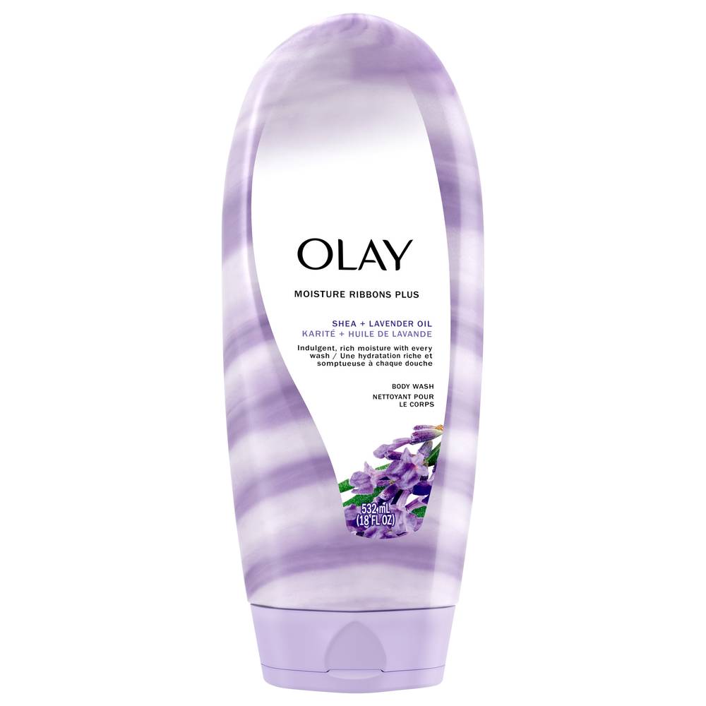 Olay Moisture Ribbons Plus Shea Lavender Oil Body Wash