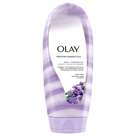 Olay Moisture Ribbons Plus Shea Lavender Oil Body Wash