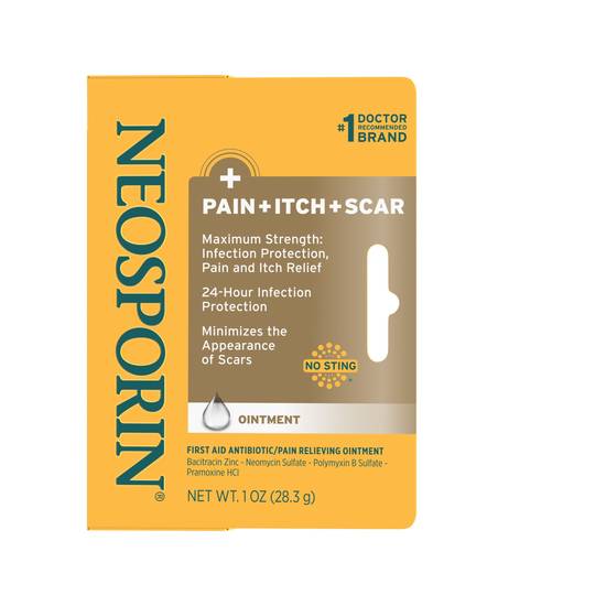 Neosporin Pain, Itch, Scar Antibiotic First Aid Ointment, 1 oz