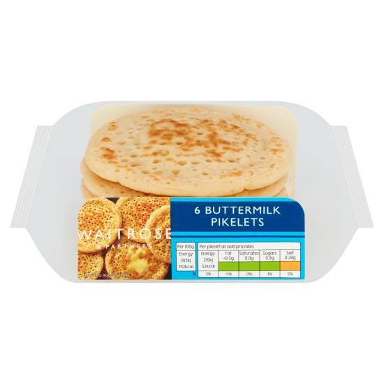 Waitrose & Partners Buttermilk Pikelets (6ct)