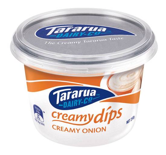 Tararua Dip 250g Creamy Onion