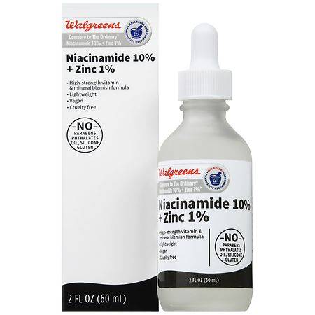 Walgreens Niacinamide 10% + Zinc 1% - 2.0 fl oz