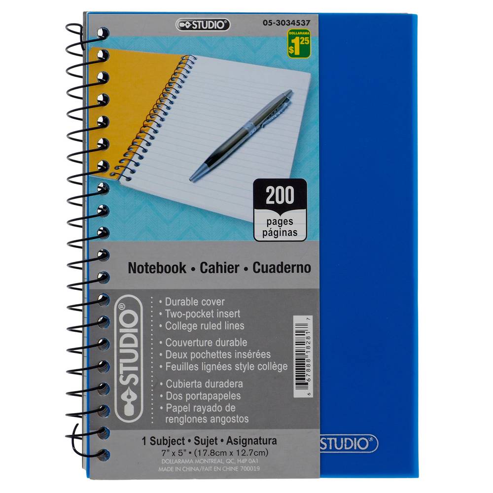 Spiral Notebook Assorted Colours