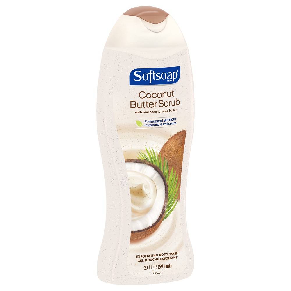 Softsoap Body Wash, Coconut Butter Scrub - 20 Fl Oz