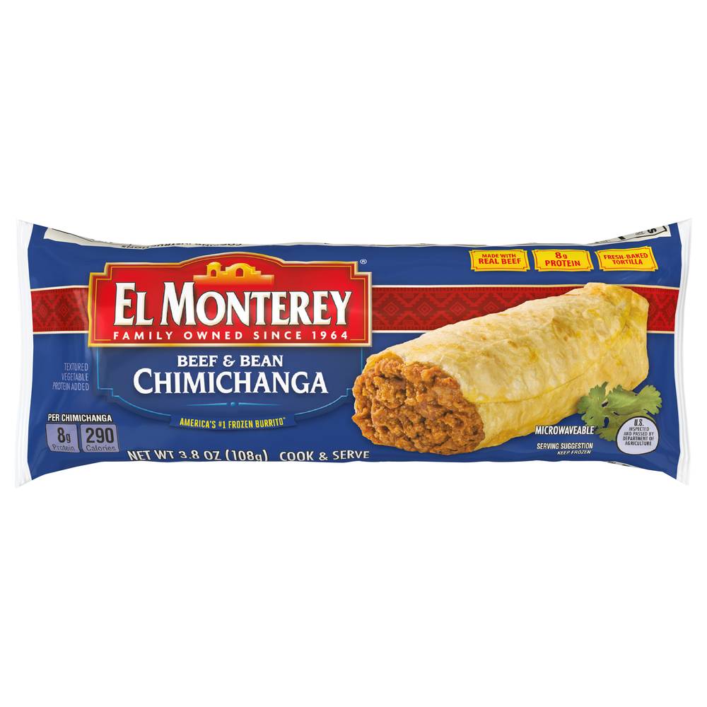 El Monterey Beef & Bean Chimichanga Single Serve (3.8 oz)