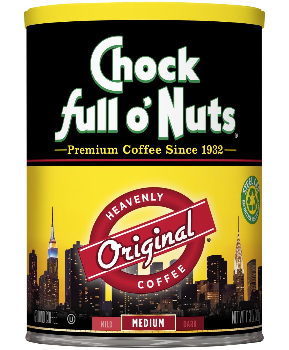 Chock full o'Nuts Heavenly Coffee Medium Roast Ground Coffee (11.3 oz)